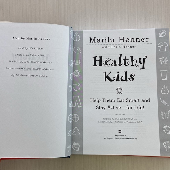 Healthy Kids Cookbook by Marilu Henner with Lorin Henner Hardback - Picture 3 of 12